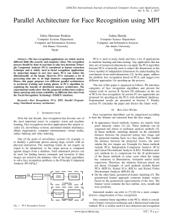 Parallel Architecture for Face Recognition using MPI