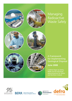 Managing Radioactive Waste Safely A Framework for Implementing