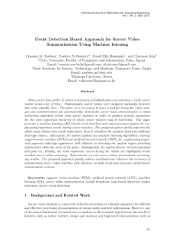 Event Detection Based Approach for Soccer Video