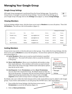Managing Your Google Group