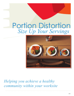 Portion Distortion Lesson