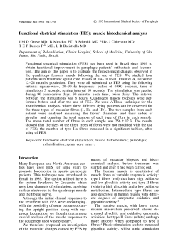 Functional electrical stimulation (FES): muscle