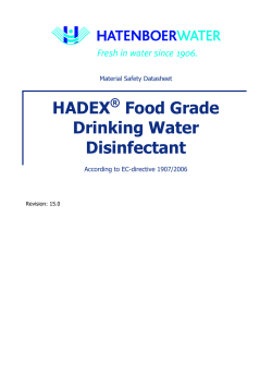 MSDS Hadex - Hatenboer Water
