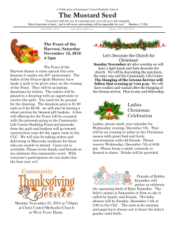 A Publication of Emmanuel United Methodist Church