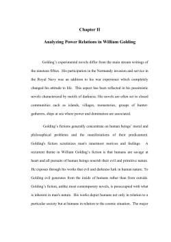 Chapter II Analyzing Power Relations in William