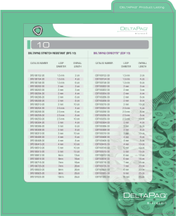 DELTAPAQ &reg; and DELTAPLUSH &reg; Microcoil Product Listing