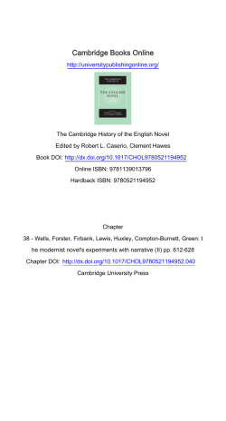 Cambridge Books Online - Montclair State University