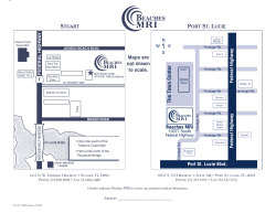 Maps are not drawn to scale. - Beaches MRI Port St. Lucie, Florida