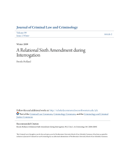 A Relational Sixth Amendment during Interrogation