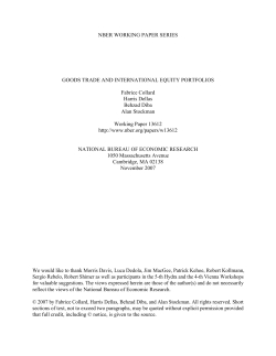 Goods Trade and International Equity Portfolios