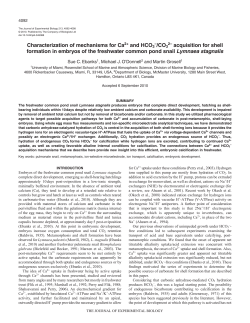 Characterization of mechanisms for Ca2+ and HCO3 2