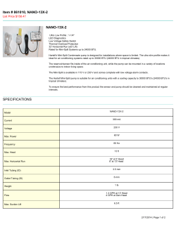 Item # 861010, NANO-13X-2 NANO-13X
