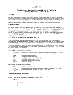 Techniques for Creating Annotated 2D and 3D Pie Charts