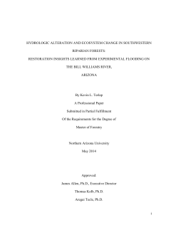 i HYDROLOGIC ALTERATION AND ECOSYSTEM CHANGE IN