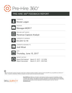 feedback report