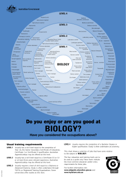 biology? - Department of Education and Training