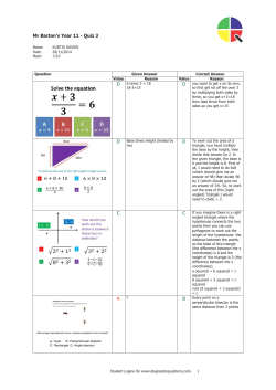 Mr Barton`s Year 11 - Quiz 3