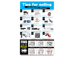 Tips for selling FIND