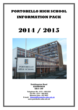 information pack - Portobello High School