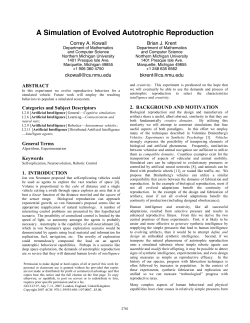 A Simulation of Evolved Autotrophic Reproduction