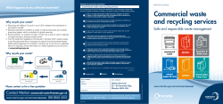 Commercial waste and recycling services