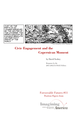 Civic Engagement and the Copernican Moment