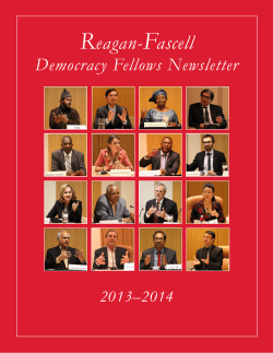 Reagan-Fascell Fellows - National Endowment for Democracy