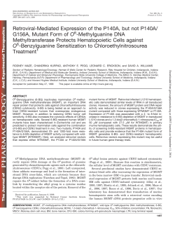 Retroviral-Mediated Expression of the P140A, but not