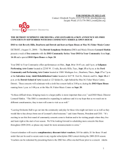 FOR IMMEDIATE RELEASE