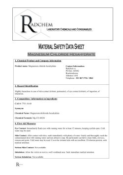 Magnesium Chloride Hexahydrate