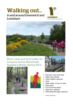 Short, easy and local walks for everyone led by Blackheath