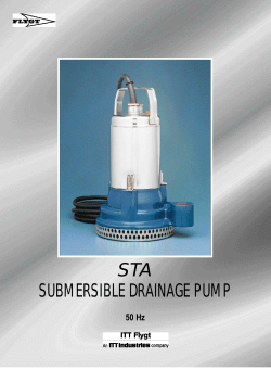 S TA S U B MER SIBLE DRAINAGE PUMP