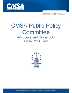 CMSA Public Policy Committee - Case Management Society of
