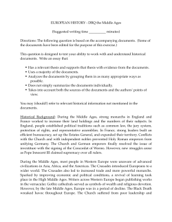 DBQ Crusades (Without Question)