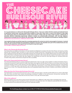 Cheesecake Burlesque Revue
