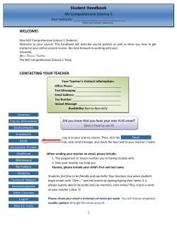 Student Handbook - TeacherPage.com