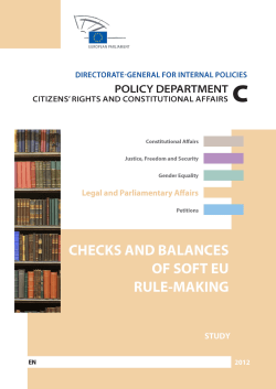 checks and balances of soft eu rule-making study