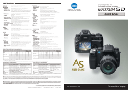 5D Guide Book, Maxxum version