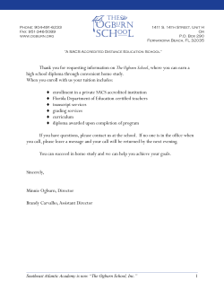 Thank you for requesting information on The Ogburn School, where
