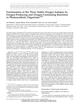 Fractionation of the Three Stable Oxygen Isotopes by Oxygen