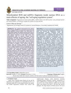 Mitochondrial ROS and mtDNA fragments inside nuclear DNA as a
