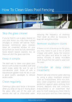 How to clean glass fencing Clean glass fencing creates a