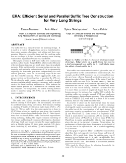 ERA: Efficient Serial and Parallel Suffix Tree Construction for Very
