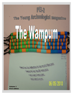 Wampum good project magazine