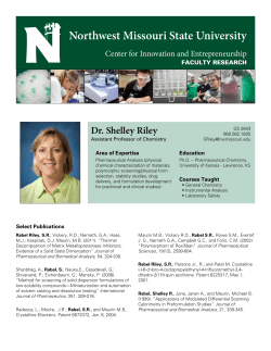 Dr. Shelley Riley - Northwest Missouri State University