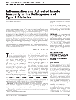 Inflammation and Activated Innate Immunity in the
