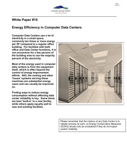 Energy Efficiency in Computer Data Centers Whitepaper