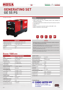 generating set ge 55 ps - Ende