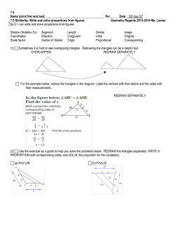 7.5 Similarity Overlapping Triangles