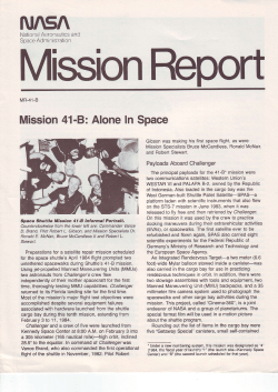 Mission 41-B: Alone In Space